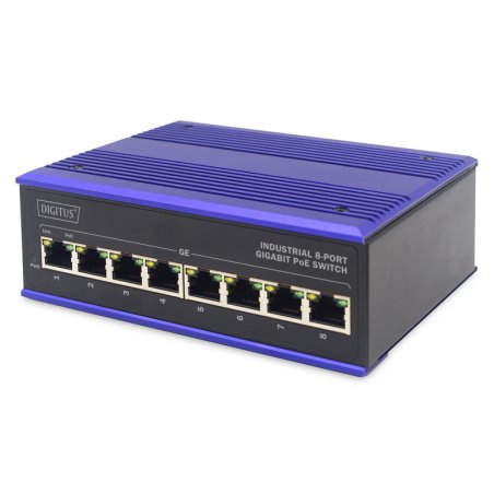 Switch Digitus PoE industrial 8-port Gigabit