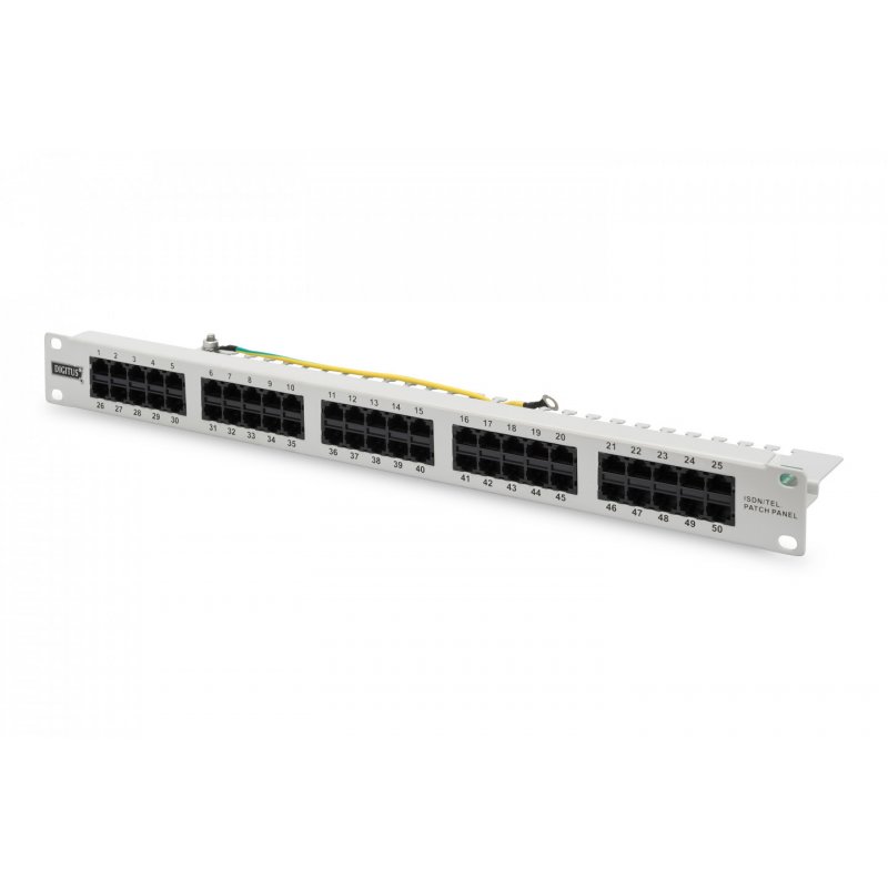 DIGITUS CAT 3 ISDN - Patch Panel - 1U - 19"