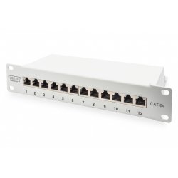 DIGITUS DN-91612S-EA-G - Patch Panel - 1U - 10"
