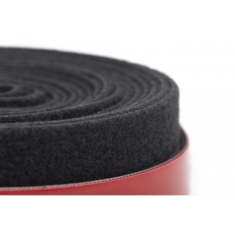 Digitus Hook and loop cable management system, mushroom fastener 5m, hook and loop tape 10m