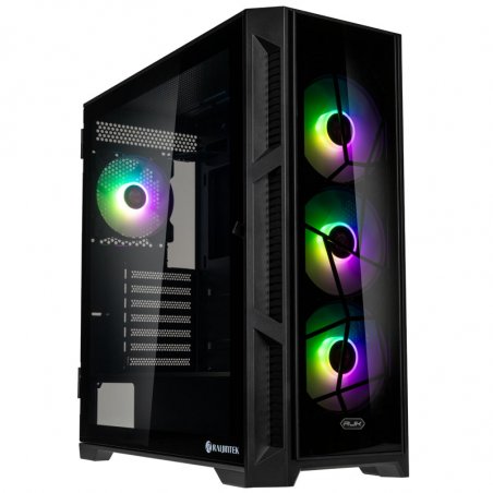 Raijintek PONOS Ultra Midi-Tower, Tempered Glass - schwarz