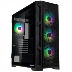 Raijintek PONOS Ultra Mesh Midi-Tower, Tempered Glass - schwarz