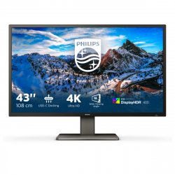 Philips compatible P-line 439P1 - LED-Monitor - 4K - 109.2 cm (43") - HDR