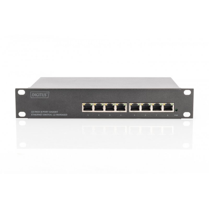 Digitus Commutateur Gigabit Ethernet 10 pouces 8 ports, L2+ Managed