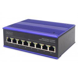 ASSMANN Electronic DN-650106 commutateur réseau Fast Ethernet (10/100) Noir, Bleu