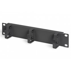 DIGITUS DN-10-ORG-1U-B - Kabelmanagementplatte mit Ringen - 1U - 10"