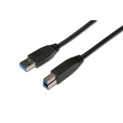 ASSMANN Electronic AK-300115-018-S USB cable 1.8 m USB 3.2 Gen 1 (3.1 Gen 1) USB A USB B Black