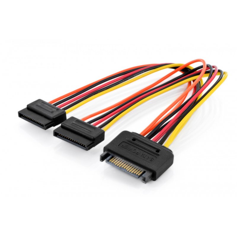 ASSMANN compatible Netz-Splitter - SATA-Stromstecker bis SATA-Stromstecker - 30 cm