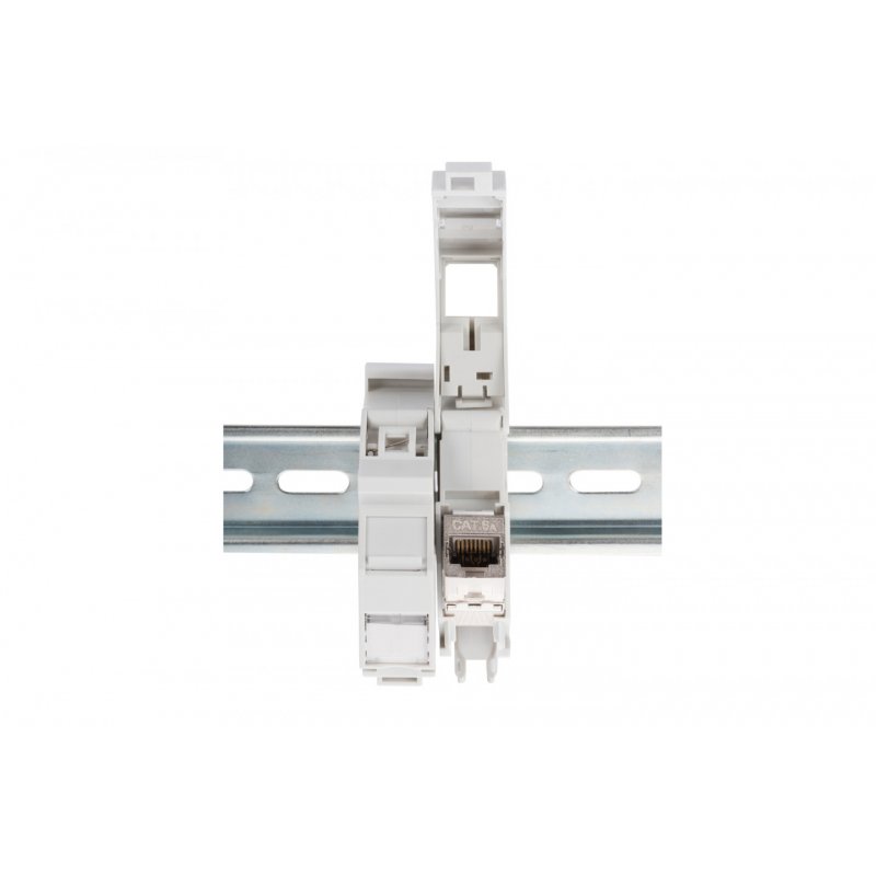 Digitus Adaptateur à profilés chapeau pour les modules Keystone, IP20.