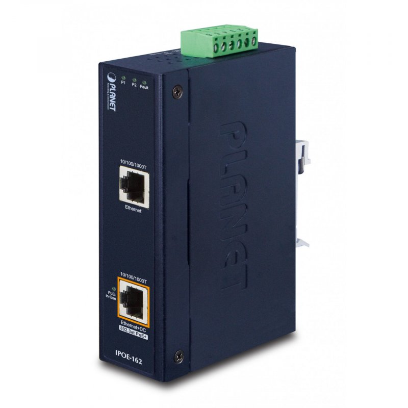 PLANET IPOE-162 commutateur réseau Gigabit Ethernet (10/100/1000) Connexion Ethernet, supportant l'alimentation via ce 