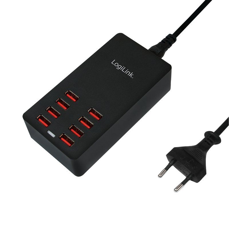 LogiLink compatible Table Charger Netzteil - 8 x 4-poliger USB Typ A - 44 Watt