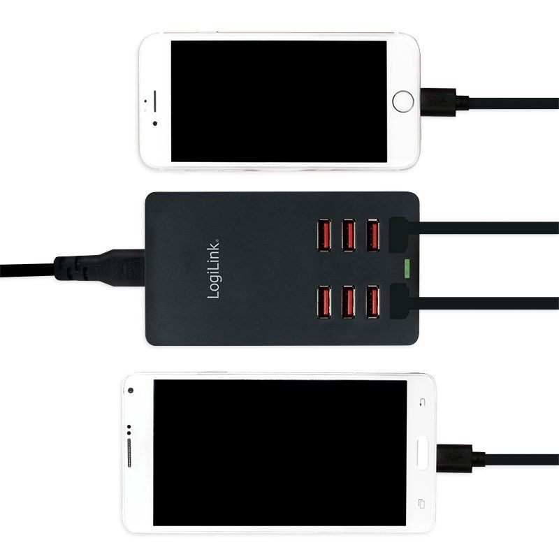 LogiLink PA0140 chargeur d'appareils mobiles Universel Noir Secteur Intérieure