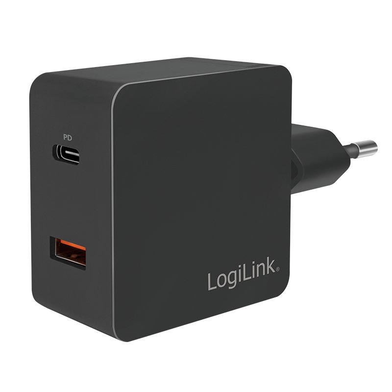 LogiLink PA0220 mobile device charger Universal Black AC Fast charging Indoor