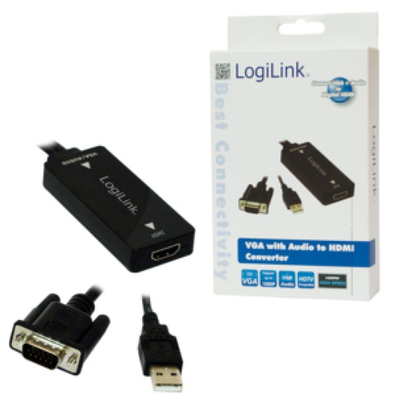 LogiLink CV0060 video cable adapter Black