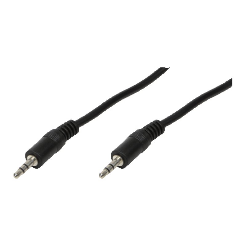 LogiLink 3.5mm - 3.5mm, 5m câble audio 3,5mm Noir