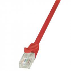 LogiLink 0.5m Cat.6 U/UTP câble de réseau Rouge 0,5 m Cat6 U/UTP (UTP)