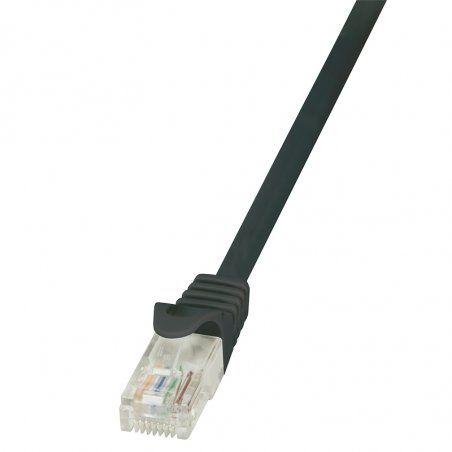 LogiLink compatible EconLine - Patch-Kabel - 1.5 m - Schwarz