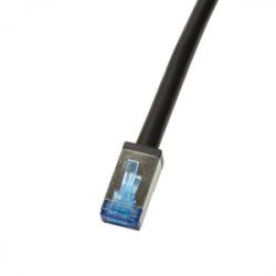 LogiLink CQ7023S câble de réseau Noir 0,5 m Cat6a S/FTP (S-STP)