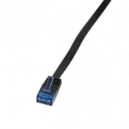 LogiLink 0.5m Cat.5e U/UTP câble de réseau Noir 0,5 m Cat5e U/UTP (UTP)