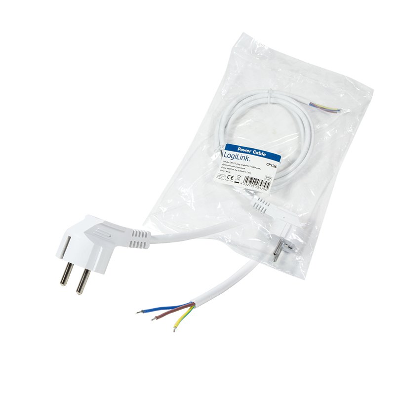 LogiLink compatible Stromkabel - CEE 7/7 bis ohne Stecker - 1.5 m