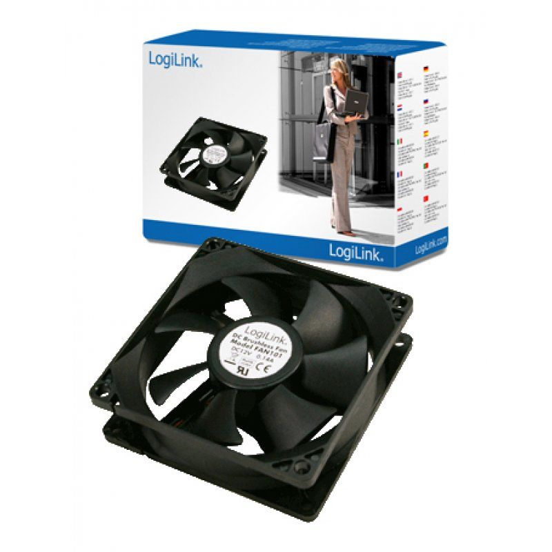 LogiLink PC case cooler Computer case Fan Black