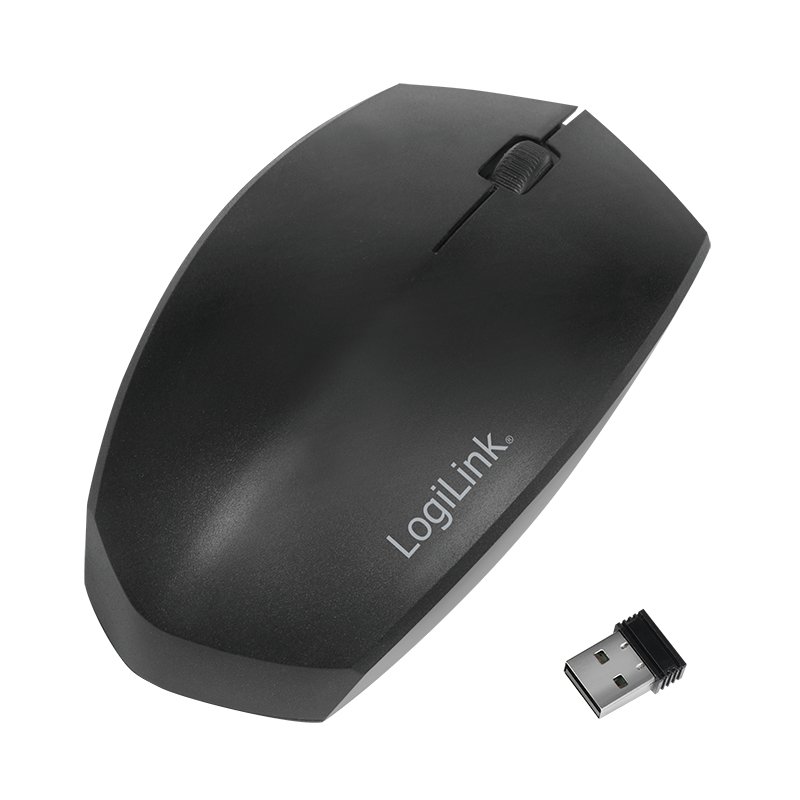 LogiLink compatible - Maus - 2.4 GHz, Bluetooth 4.2 - Schwarz