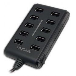 LogiLink compatible USB 2.0 Hub 10-Port - Hub - 10 Anschlüsse