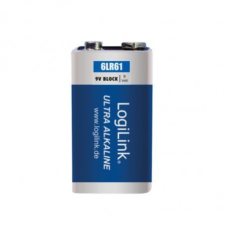 LogiLink compatible Block Batterie x 6LR61 - Alkalisch