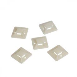 LogiLink KAB0042 support d'attache-câble Beige Synthétique ABS 100 pièce(s)