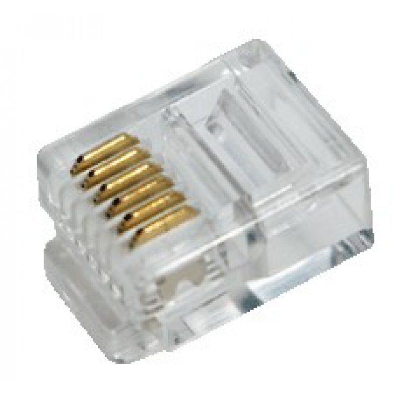 LogiLink RJ12 connecteur de fils Transparent
