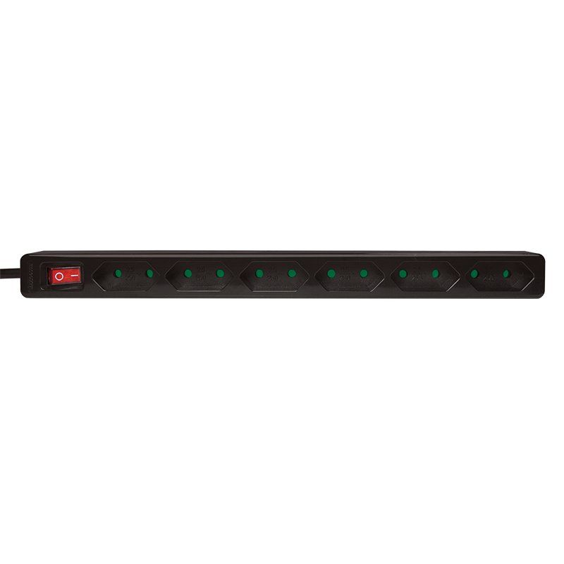 LogiLink compatible - Slim - Steckdosenleiste - 3400 Watt