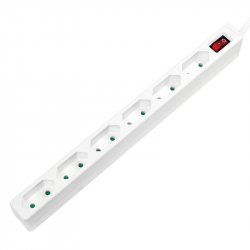 LogiLink LPS232 power extension 1.5 m 6 AC outlet(s) Indoor White