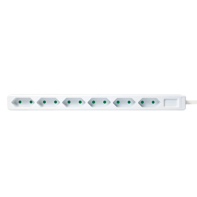 LogiLink LPS231 power extension 1.5 m 6 AC outlet(s) Indoor White