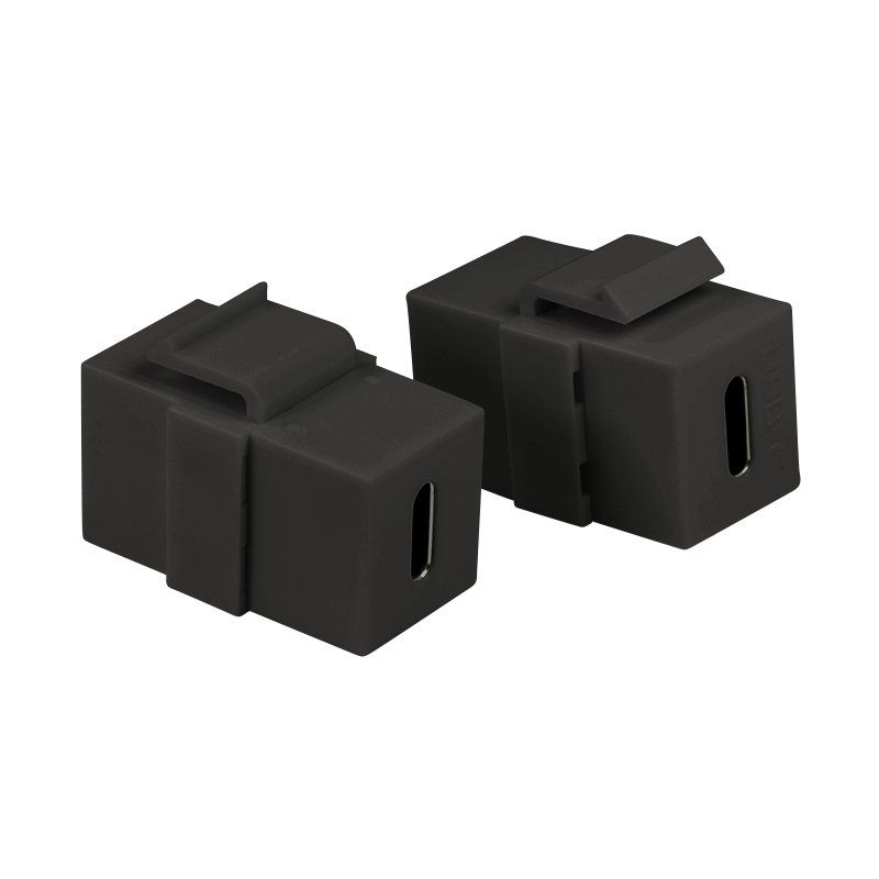 ZUB Logilink USB-C Keystone Coupler black