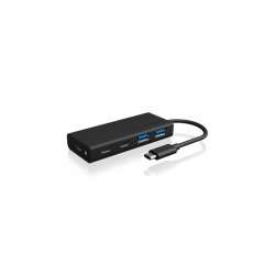 ICY BOX IB-HUB1426-CPD USB 3.2 Gen 1 (3.1 Gen 1) Type-C 5000 Mbit/s Black