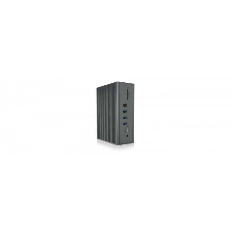 ICY BOX IB-DK2262AC Avec fil USB 3.2 Gen 1 (3.1 Gen 1) Type-C Anthracite