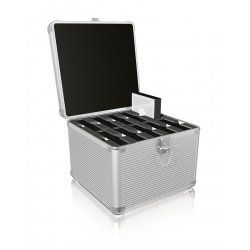 ICY BOX IB-AC628 Valise Métal, Plastique Argent