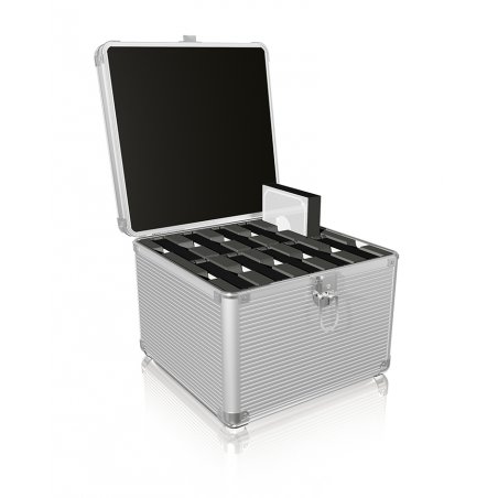 ICY BOX IB-AC628 Valise Métal, Plastique Argent