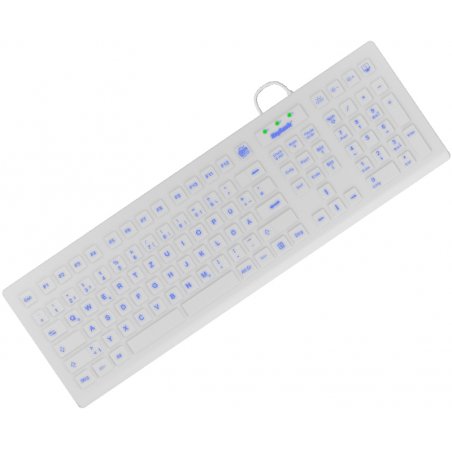 KeySonic KSK8031-INEL - Tastatur - Deutsch - weiß