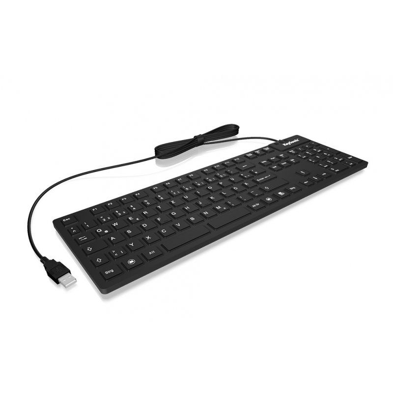 KeySonic KSK-8030IN keyboard USB QWERTY UK English Black