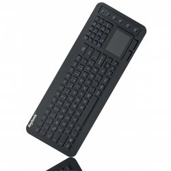 KeySonic KSK-6231INEL - Tastatur - mit Touchpad - Englisch - Schwarz