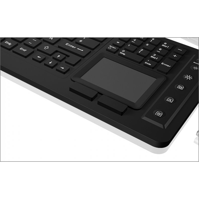 KeySonic KSK-6231INEL clavier USB QWERTZ Allemand Noir