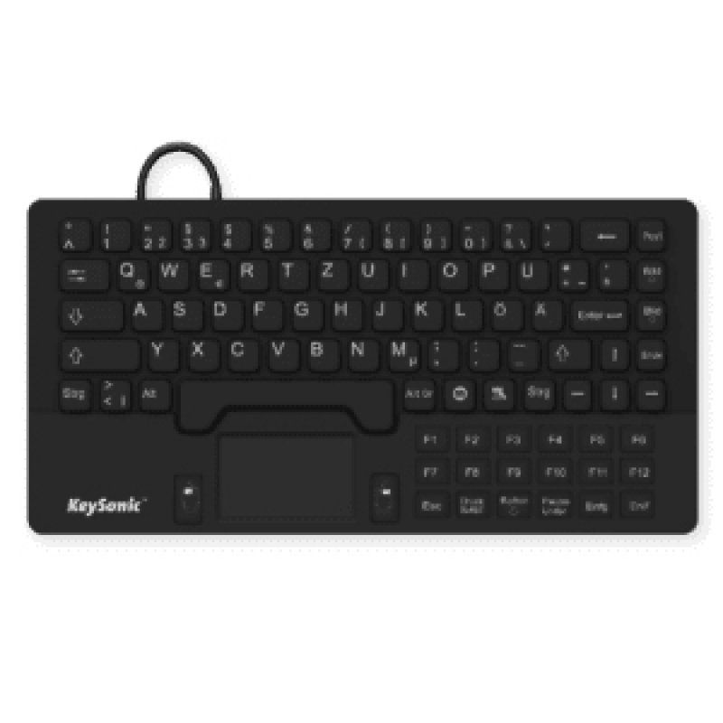 KeySonic KSK-5031IN clavier USB QWERTY Anglais britannique Noir