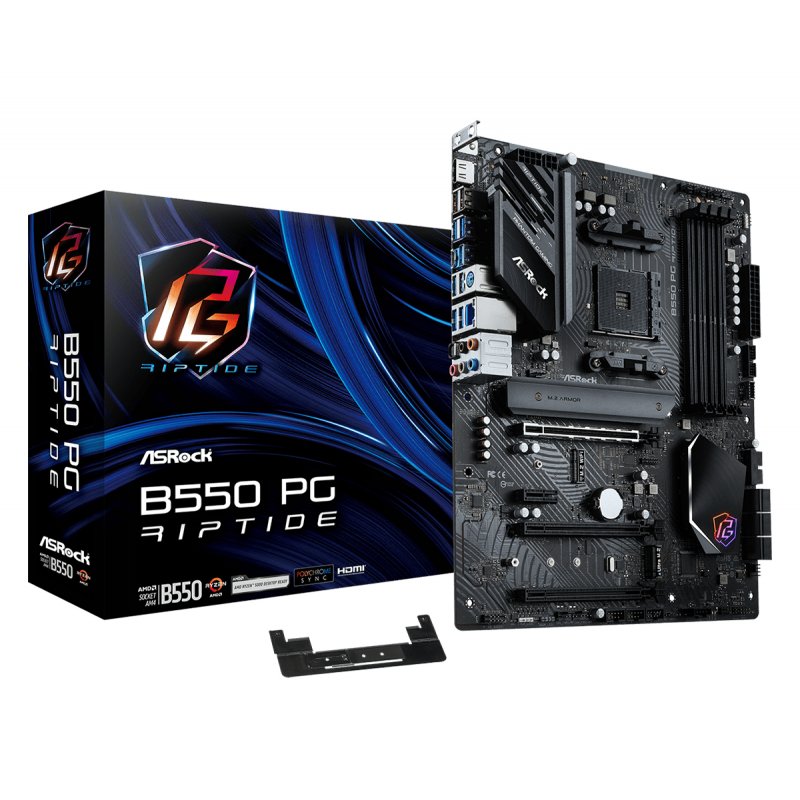 Asrock B550 PG Riptide AMD B550 Emplacement AM4 ATX