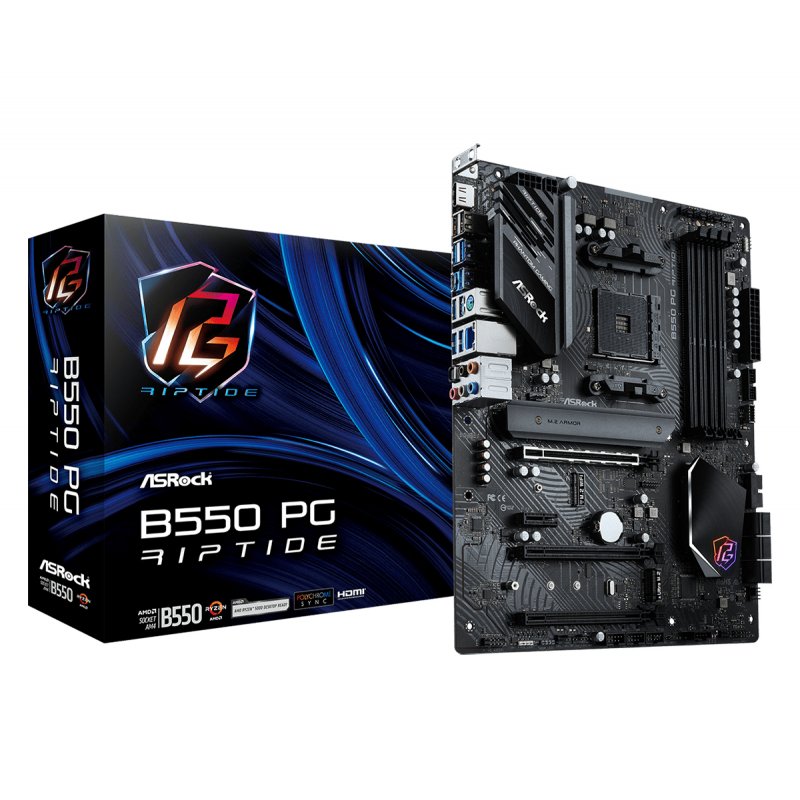 Asrock B550 PG Riptide AMD B550 Emplacement AM4 ATX