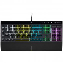 Corsair K55 RGB PRO clavier USB QWERTZ Allemand Noir