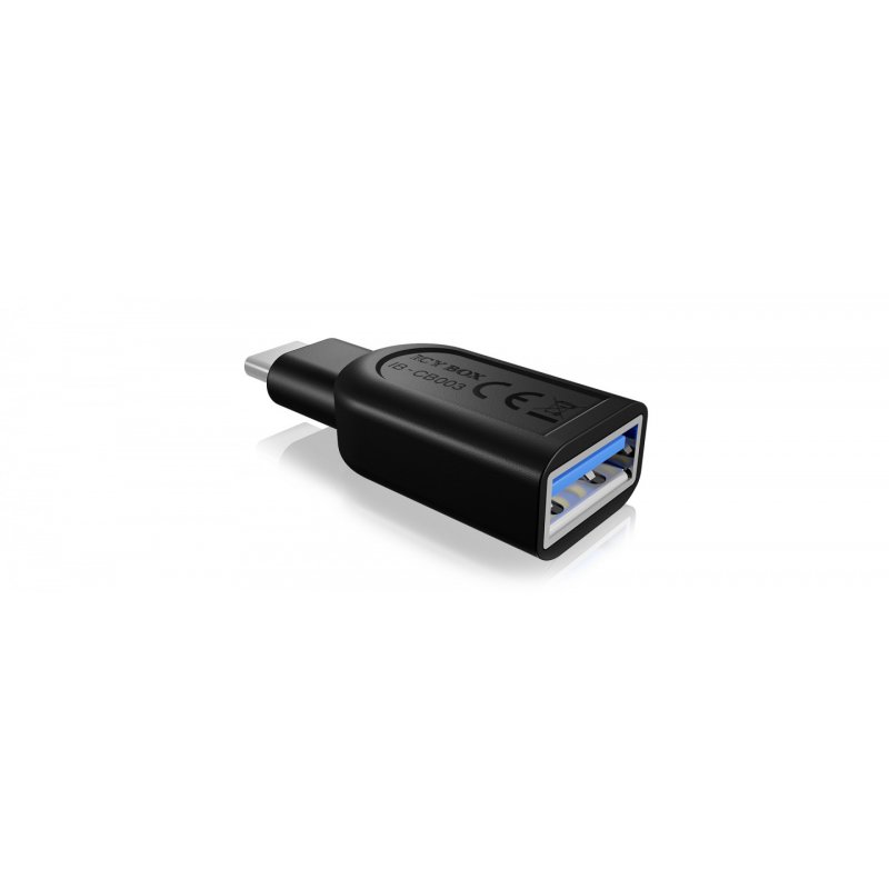 ICY BOX IB-CB003 USB 3.0 Type-C USB 3.0 Type-A Black