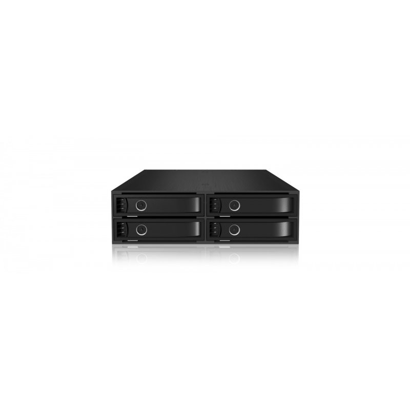 ICY BOX IB-2242SSK 13,3 cm (5.25") Plateau de stockage de disques Noir