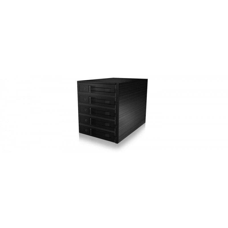 ICY BOX IB-565SSK 3x 5,25" Plateau de stockage de disques Noir
