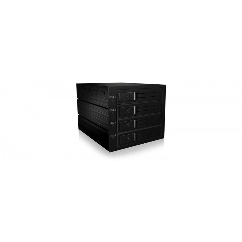 ICY BOX IB-564SAS-12G boîtier de disques Noir